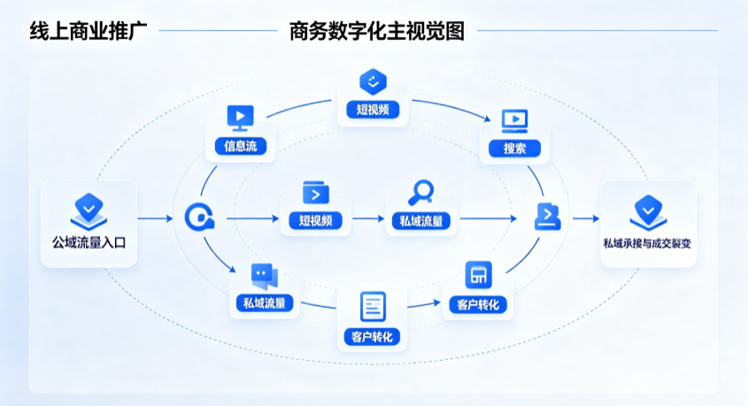 临县线上商业推广怎么做？全域流量闭环搭建与低成本转化实战指南